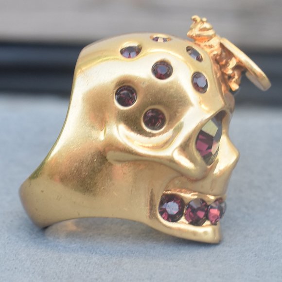 Alexander McQueen | Skull and bee cocktail ring - Picture 4 of 8